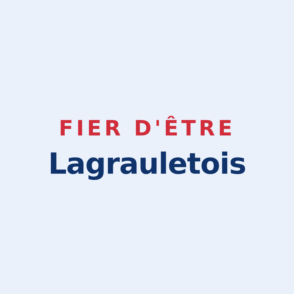 Sticker « Fier d'être Lagrauletois » — design pour Lagraulet-Saint-Nicolas