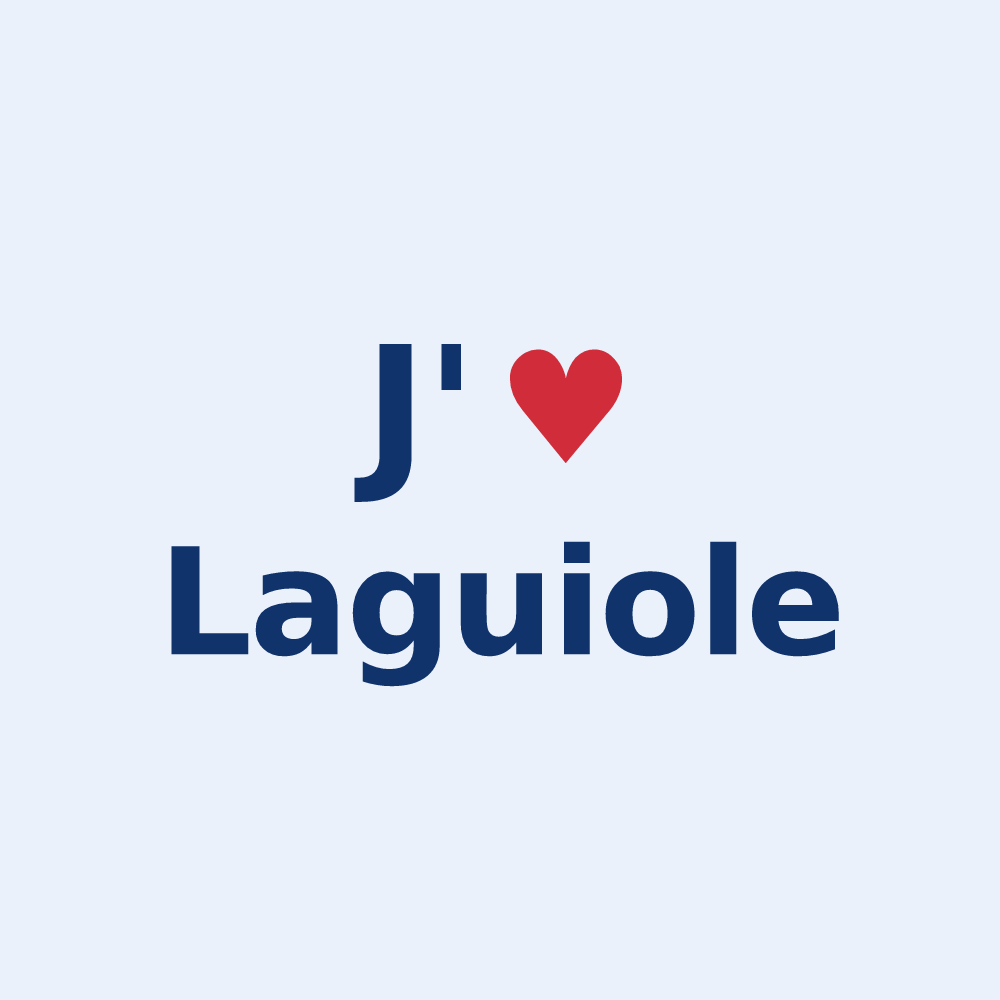 Sticker personnalisé Laguiole — design J'aime Laguiole