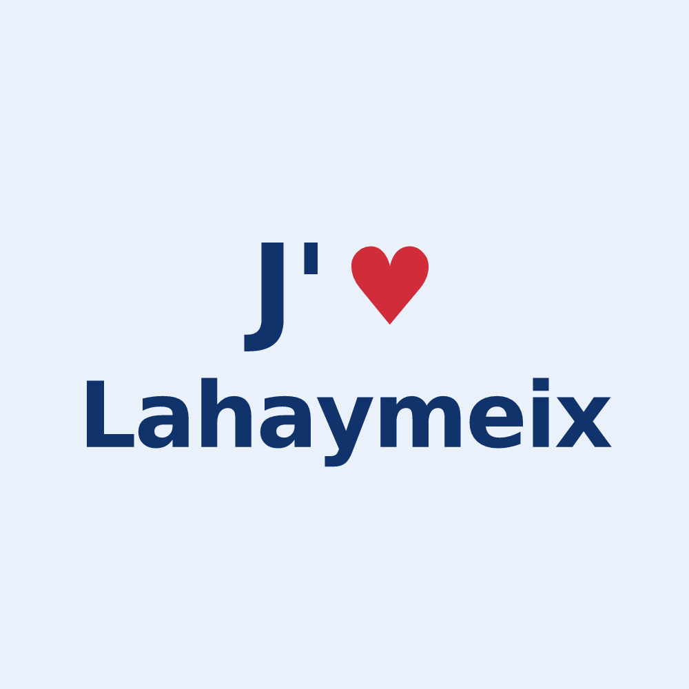 Sticker personnalisé Lahaymeix — design J'aime Lahaymeix