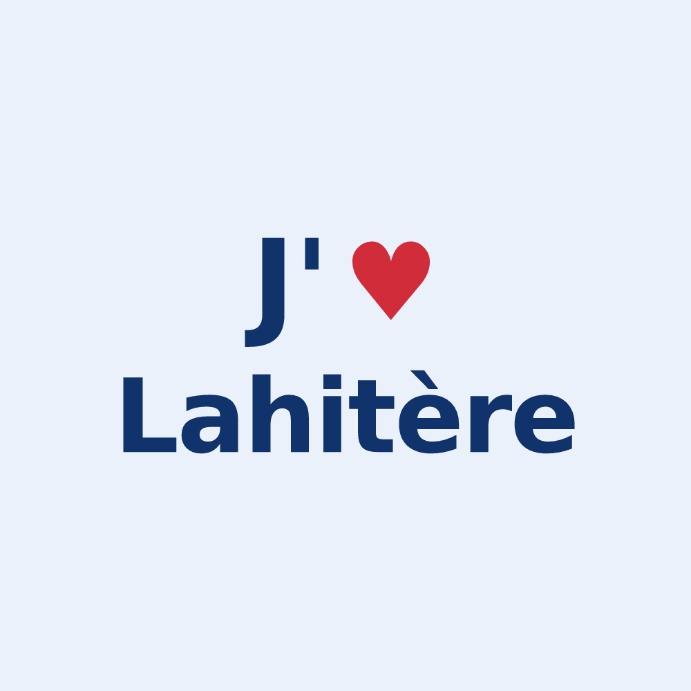 Sticker personnalisé Lahitère — design J'aime Lahitère