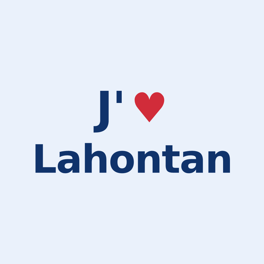 Sticker personnalisé Lahontan — design J'aime Lahontan