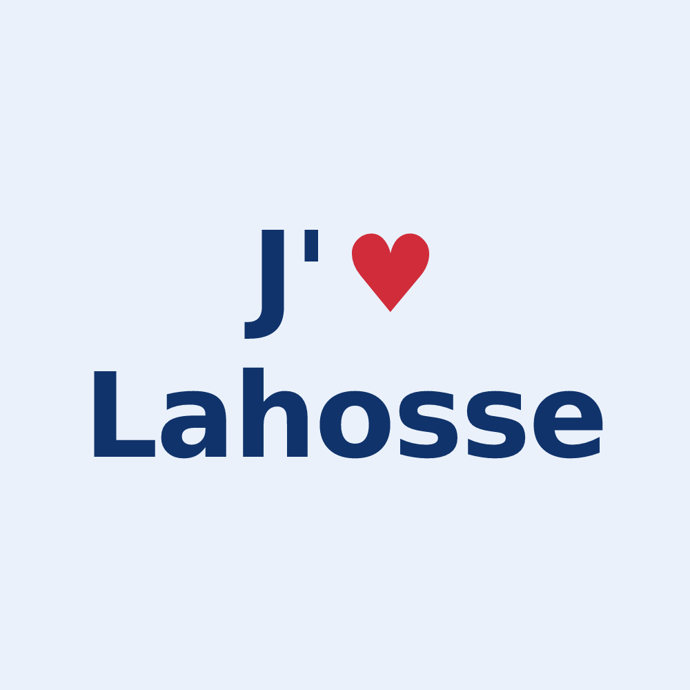 Sticker personnalisé Lahosse — design J'aime Lahosse