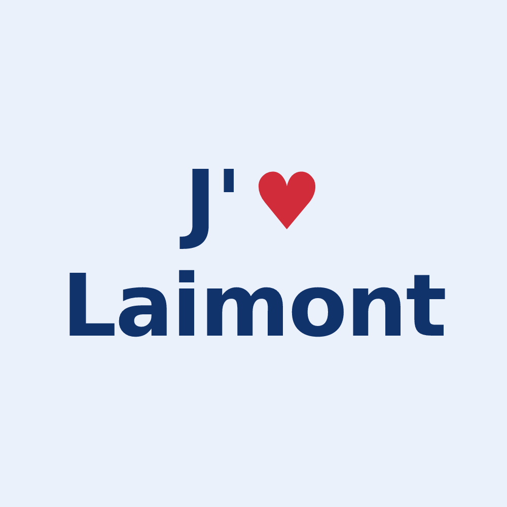 Sticker personnalisé Laimont — design J'aime Laimont