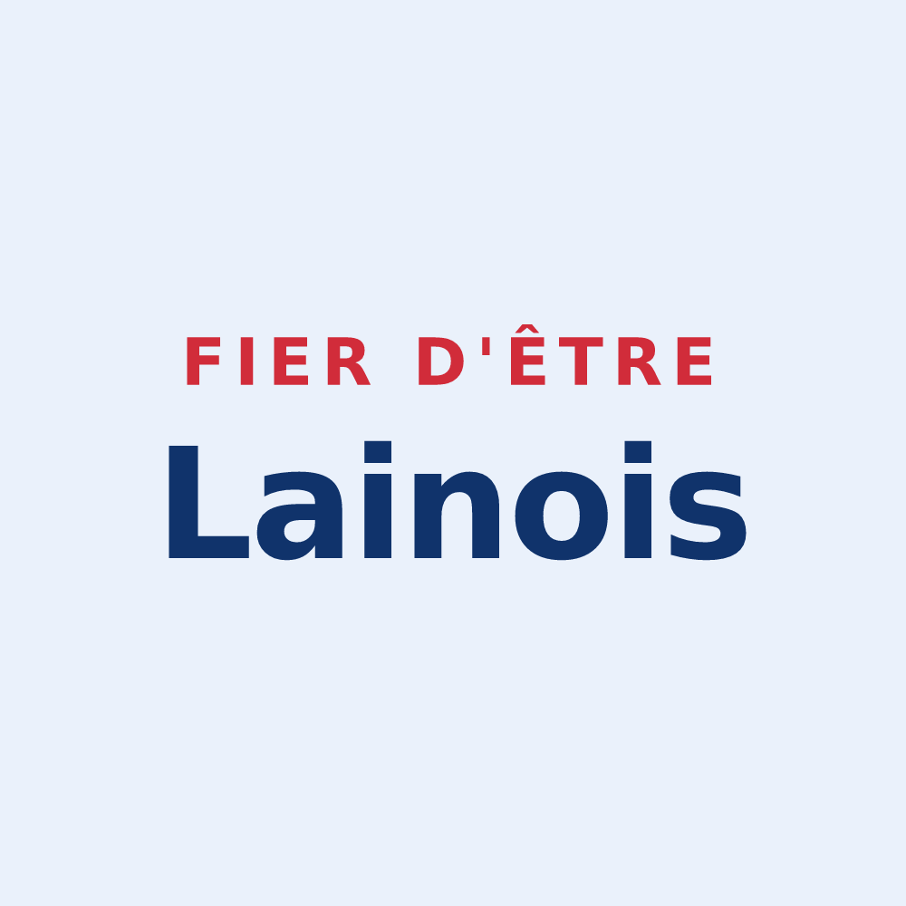 Sticker « Fier d'être Lainois » — design pour Lain