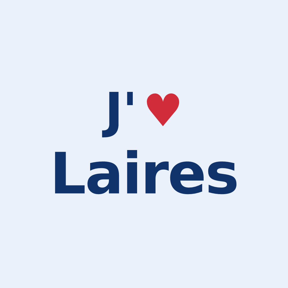 Sticker personnalisé Laires — design J'aime Laires