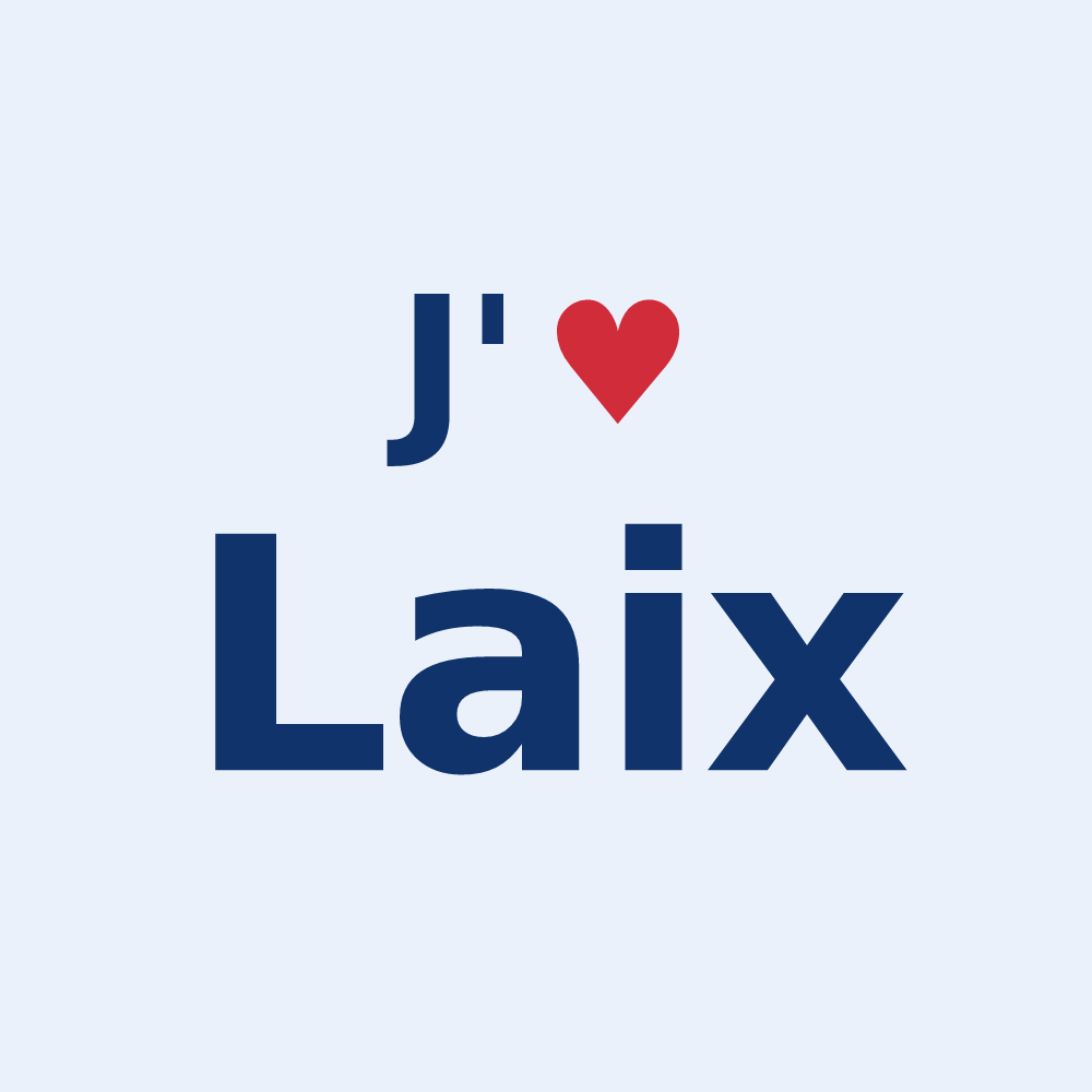 Sticker personnalisé Laix — design J'aime Laix