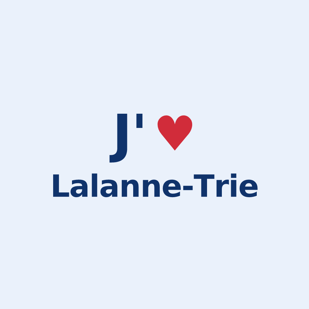 Sticker personnalisé Lalanne-Trie — design J'aime Lalanne-Trie