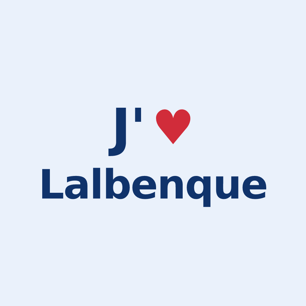 Sticker personnalisé Lalbenque — design J'aime Lalbenque