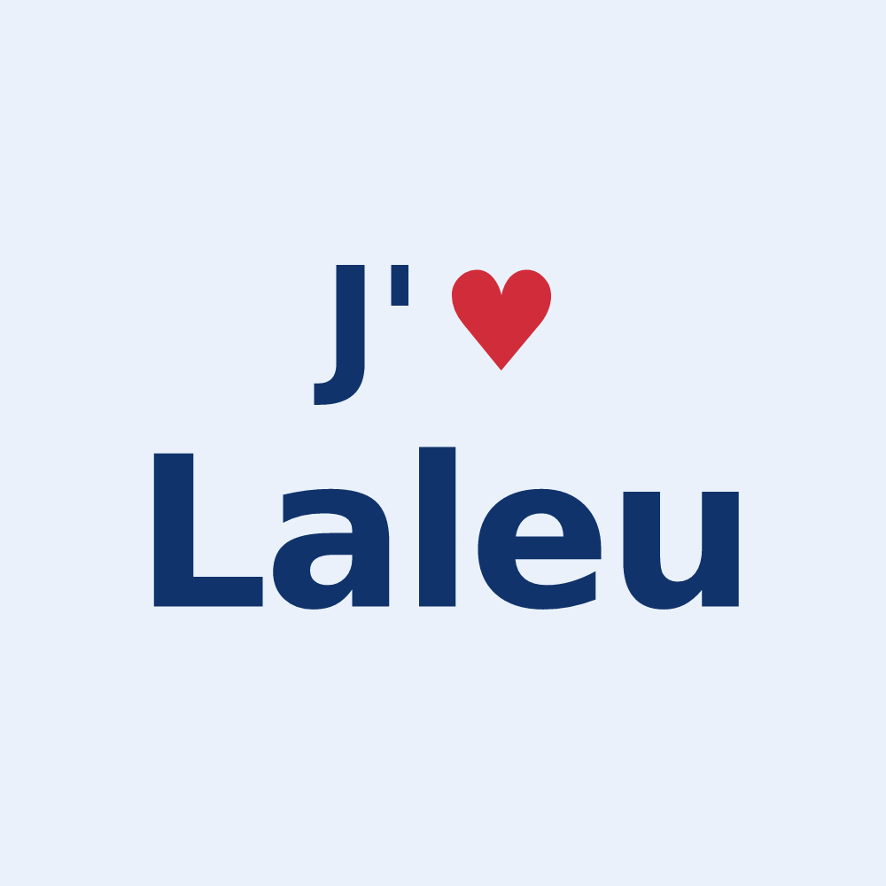 Sticker personnalisé Laleu — design J'aime Laleu