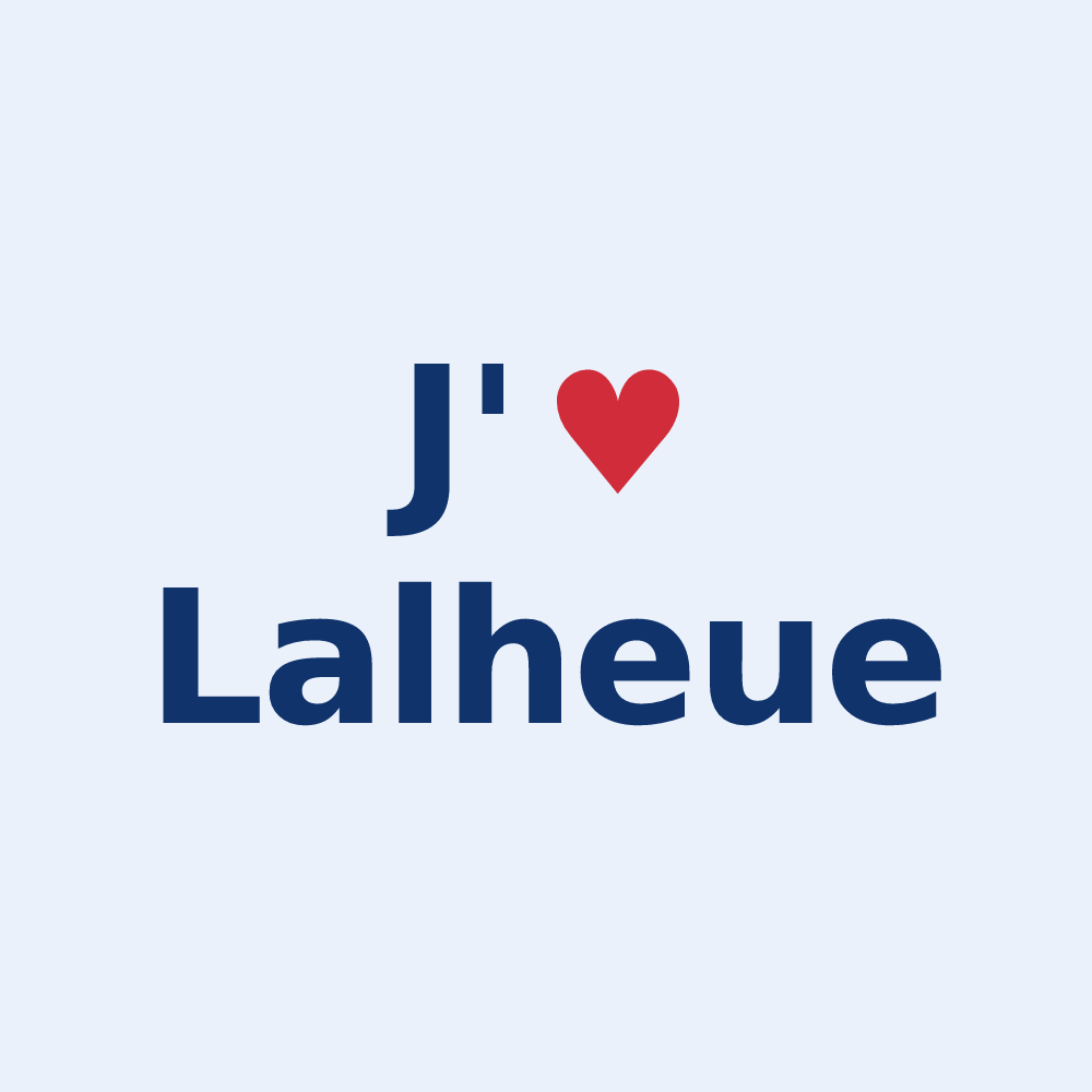 Sticker personnalisé Lalheue — design J'aime Lalheue