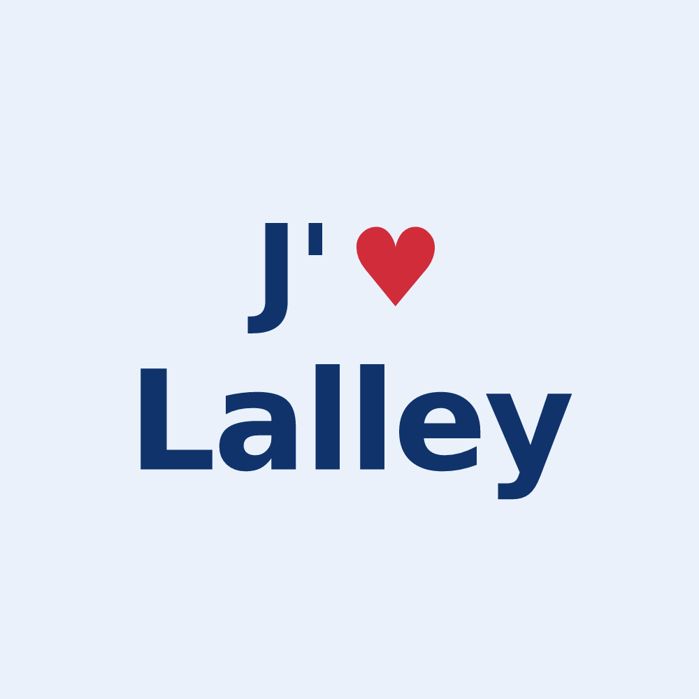 Sticker personnalisé Lalley — design J'aime Lalley