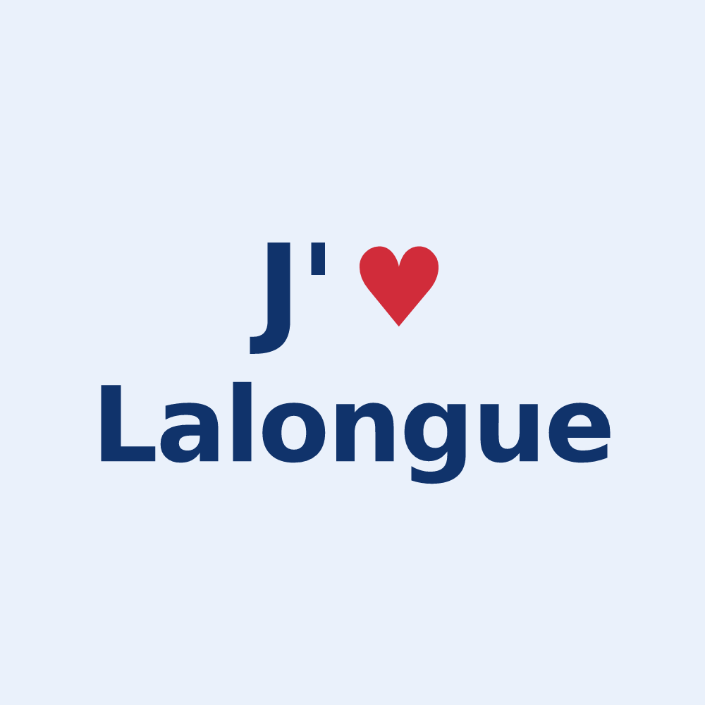 Sticker personnalisé Lalongue — design J'aime Lalongue