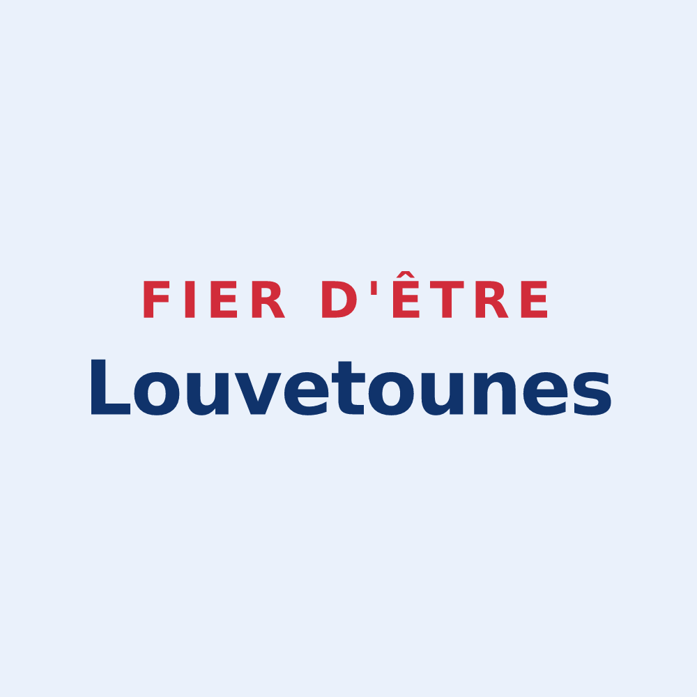 Sticker « Fier d'être Louvetounes » — design pour Lalouvesc