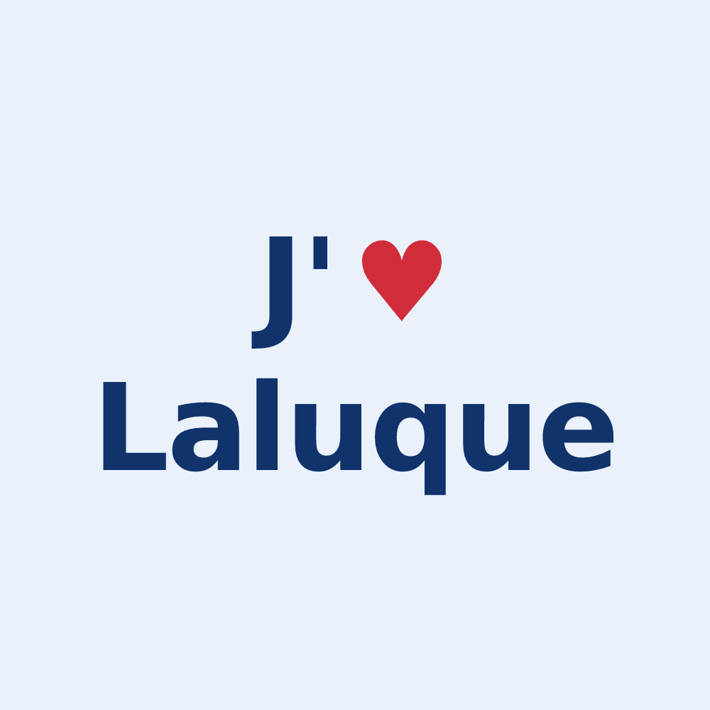 Sticker personnalisé Laluque — design J'aime Laluque