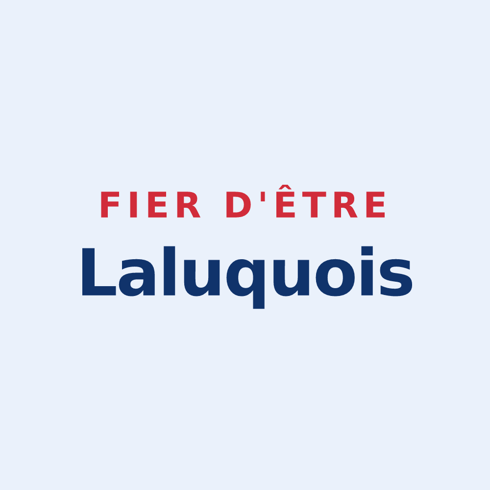 Sticker « Fier d'être Laluquois » — design pour Laluque