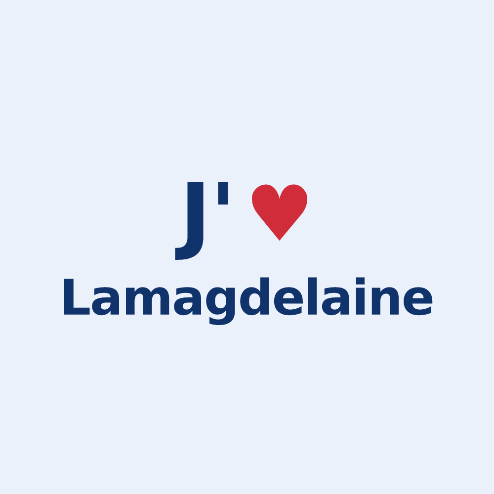 Sticker personnalisé Lamagdelaine — design J'aime Lamagdelaine