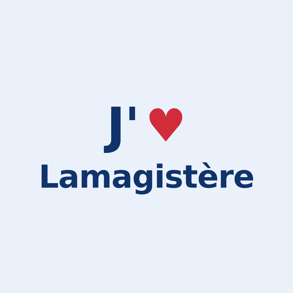 Sticker personnalisé Lamagistère — design J'aime Lamagistère