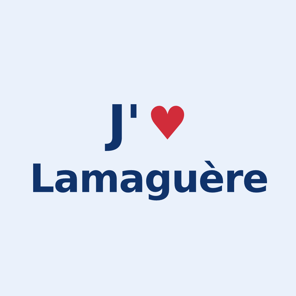 Sticker personnalisé Lamaguère — design J'aime Lamaguère