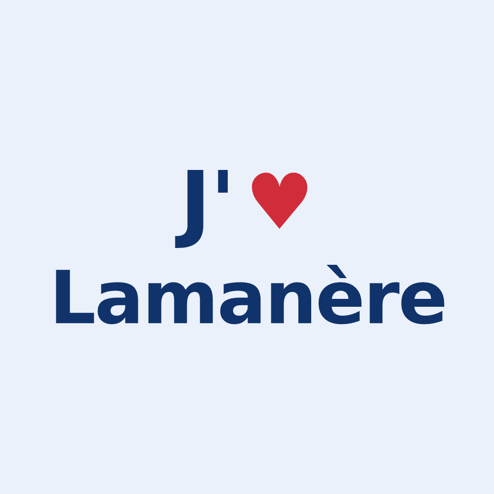 Sticker personnalisé Lamanère — design J'aime Lamanère