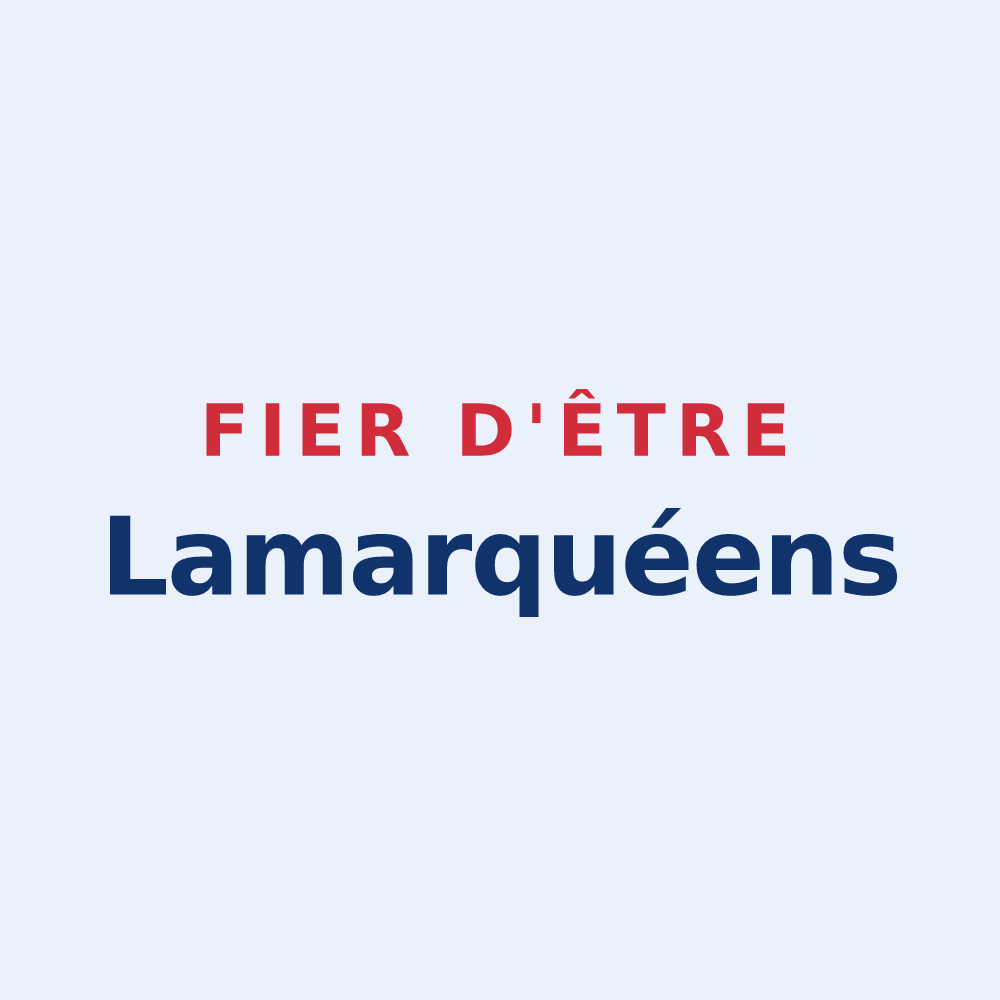 Sticker « Fier d'être Lamarquéens » — design pour Lamarque-Rustaing