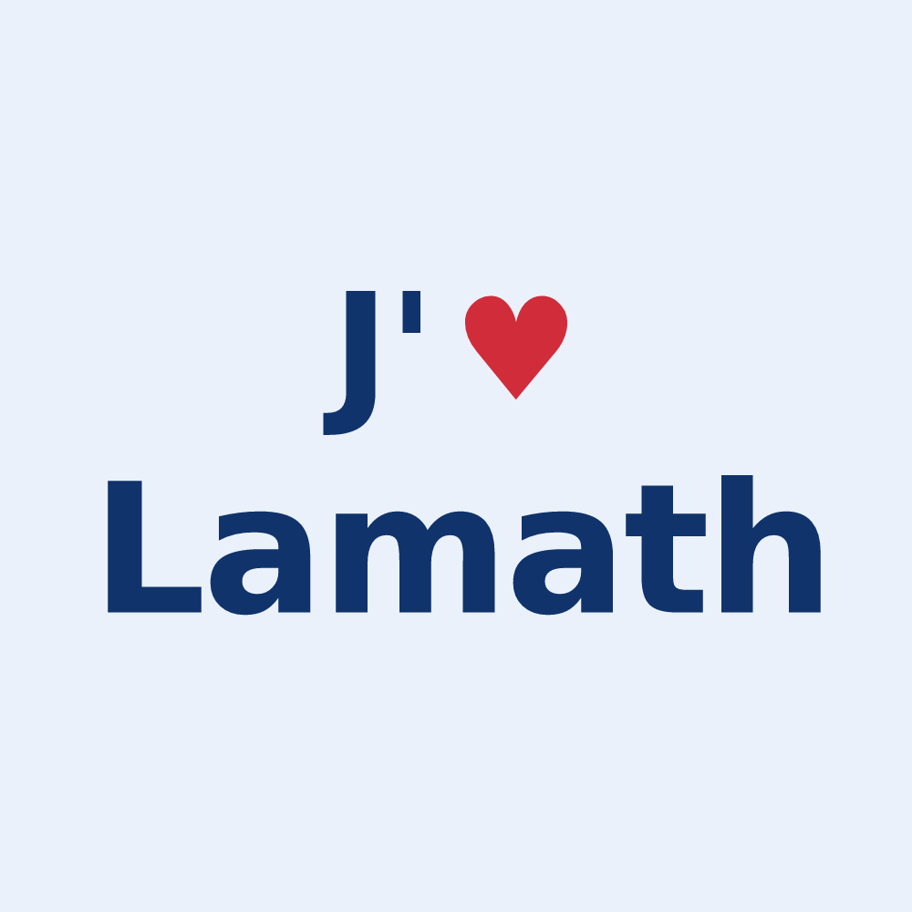 Sticker personnalisé Lamath — design J'aime Lamath