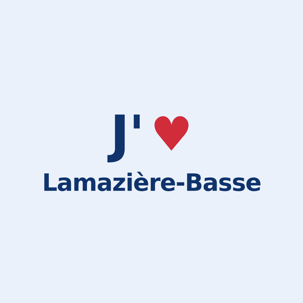 Sticker personnalisé Lamazière-Basse — design J'aime Lamazière-Basse