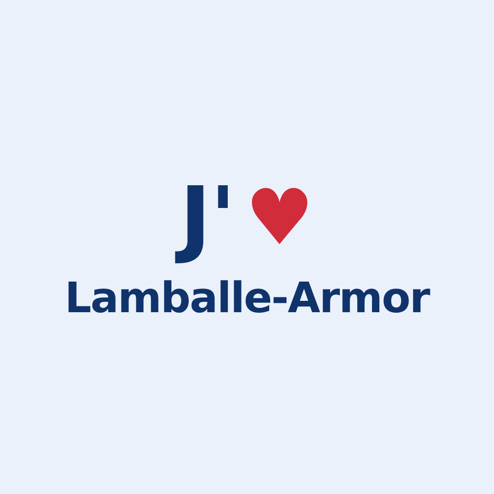 Sticker personnalisé Lamballe-Armor — design J'aime Lamballe-Armor