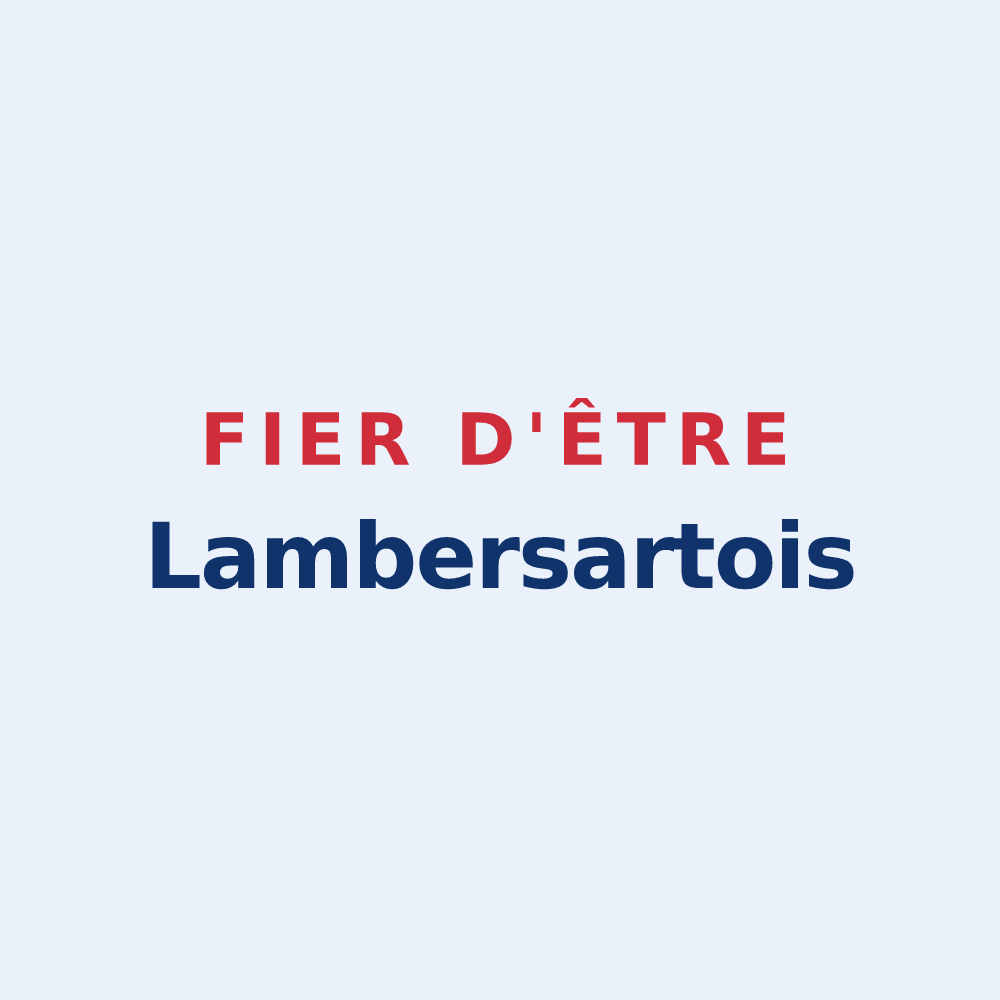 Sticker « Fier d'être Lambersartois » — design pour Lambersart