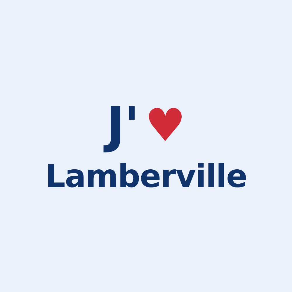Sticker personnalisé Lamberville — design J'aime Lamberville