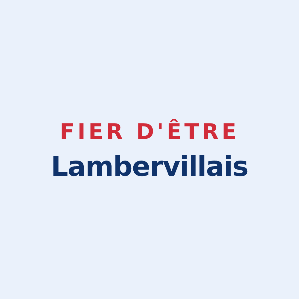 Sticker « Fier d'être Lambervillais » — design pour Lamberville