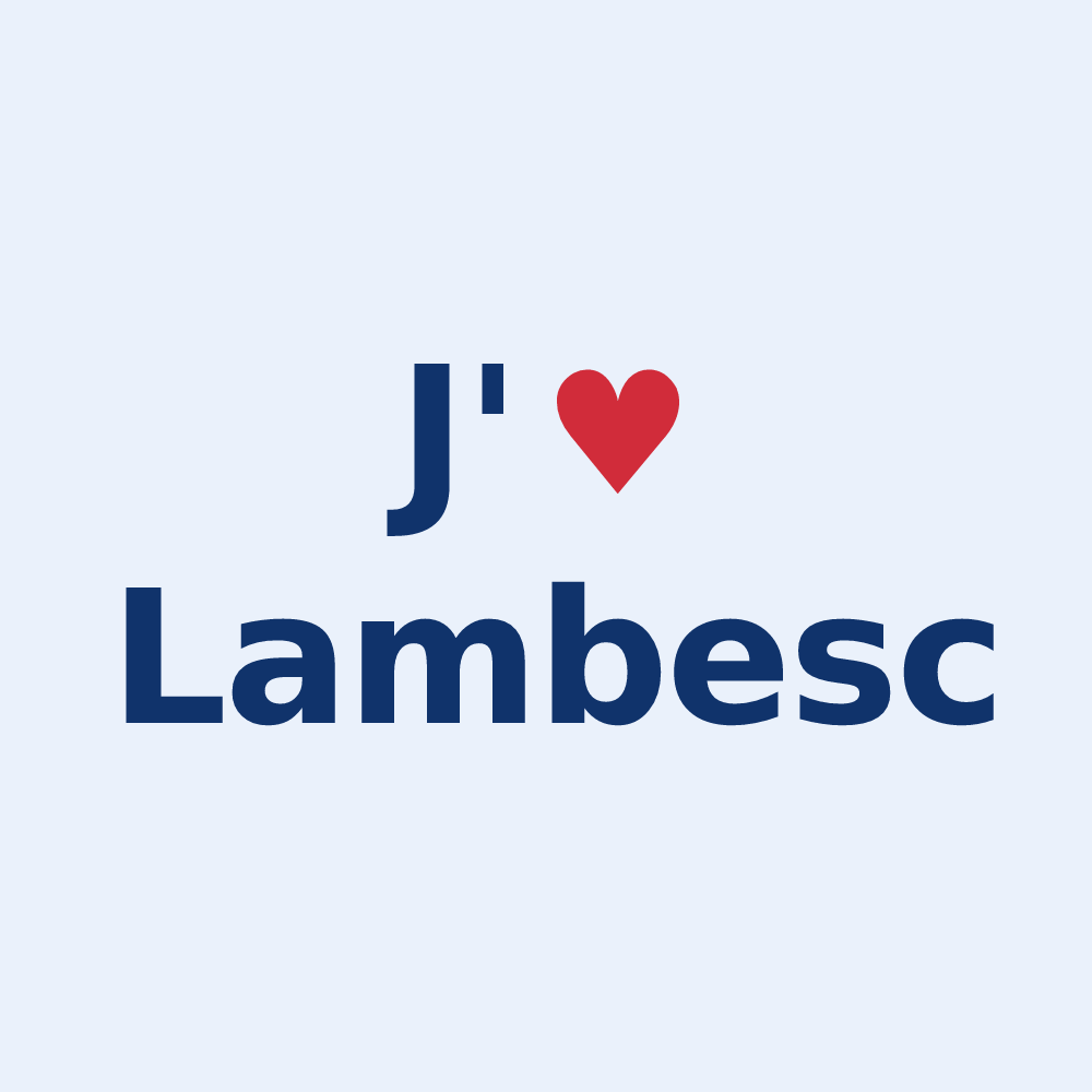 Sticker personnalisé Lambesc — design J'aime Lambesc
