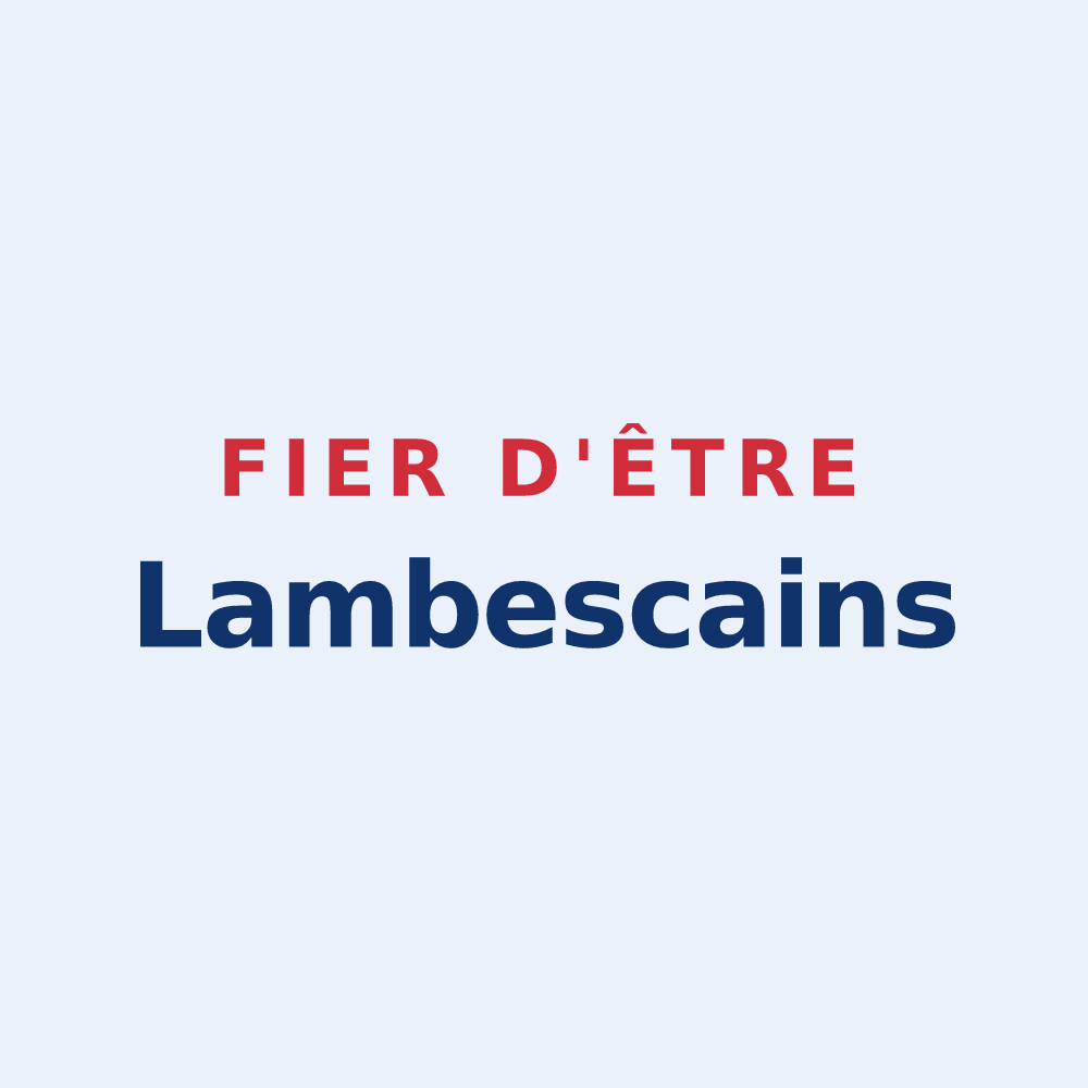 Sticker « Fier d'être Lambescains » — design pour Lambesc