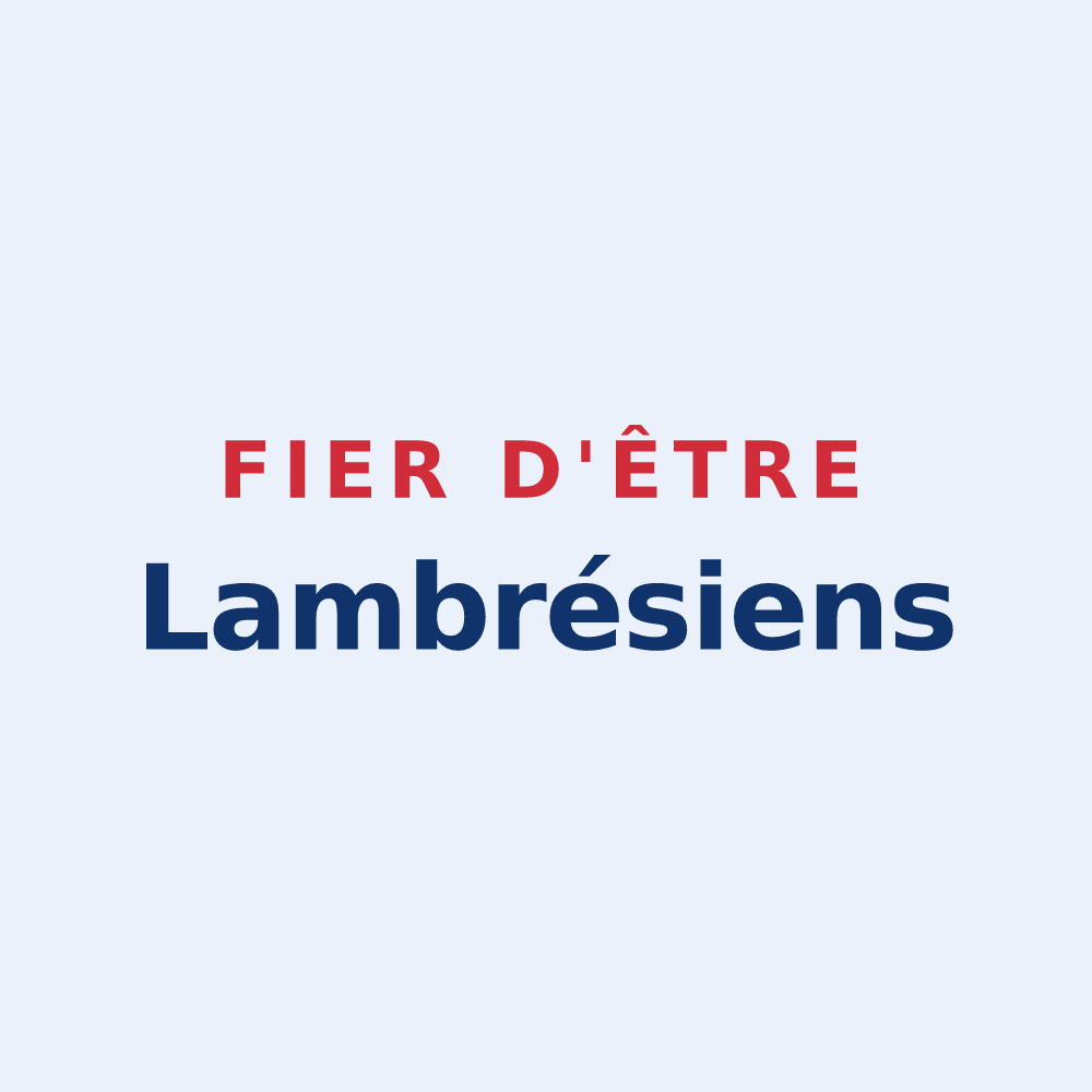 Sticker « Fier d'être Lambrésiens » — design pour Lambres-lez-Aire