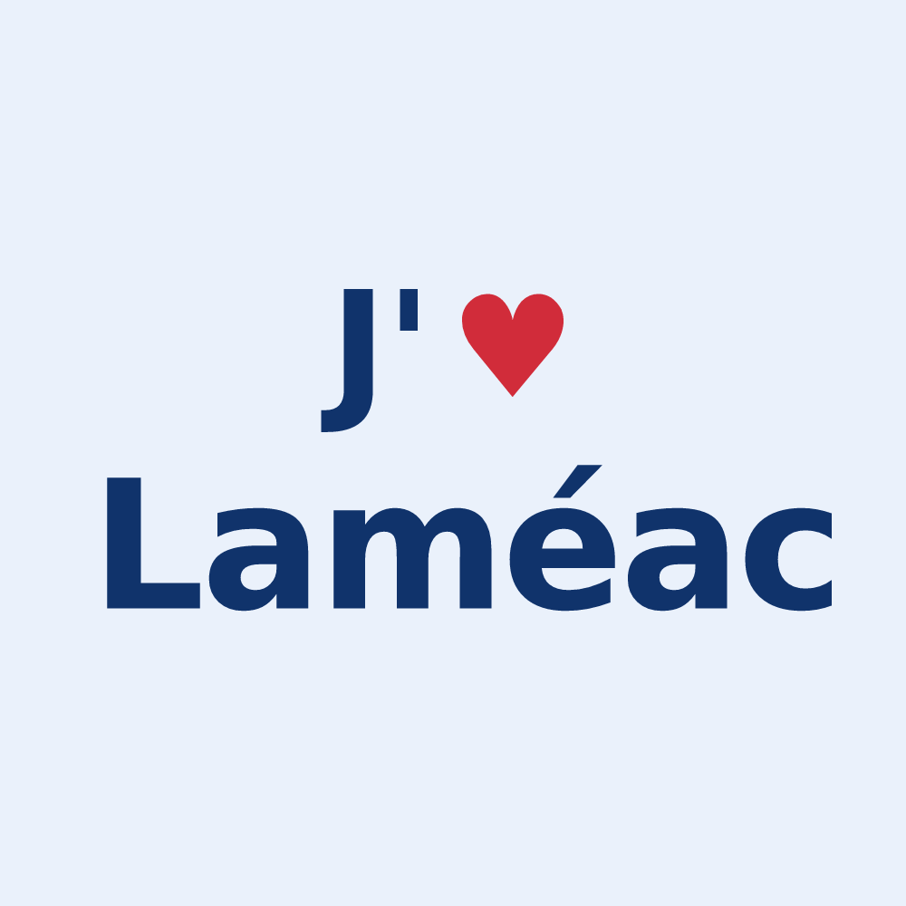 Sticker personnalisé Laméac — design J'aime Laméac