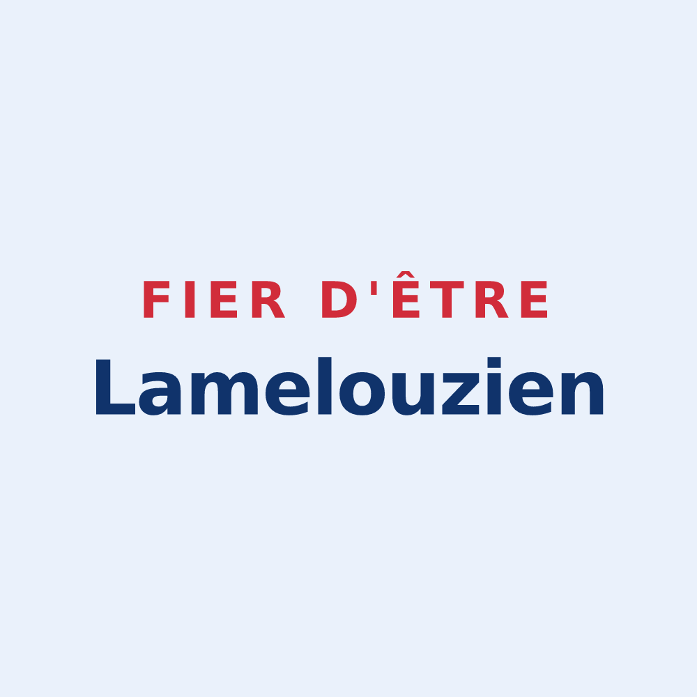 Sticker « Fier d'être Lamelouzien » — design pour Lamelouze