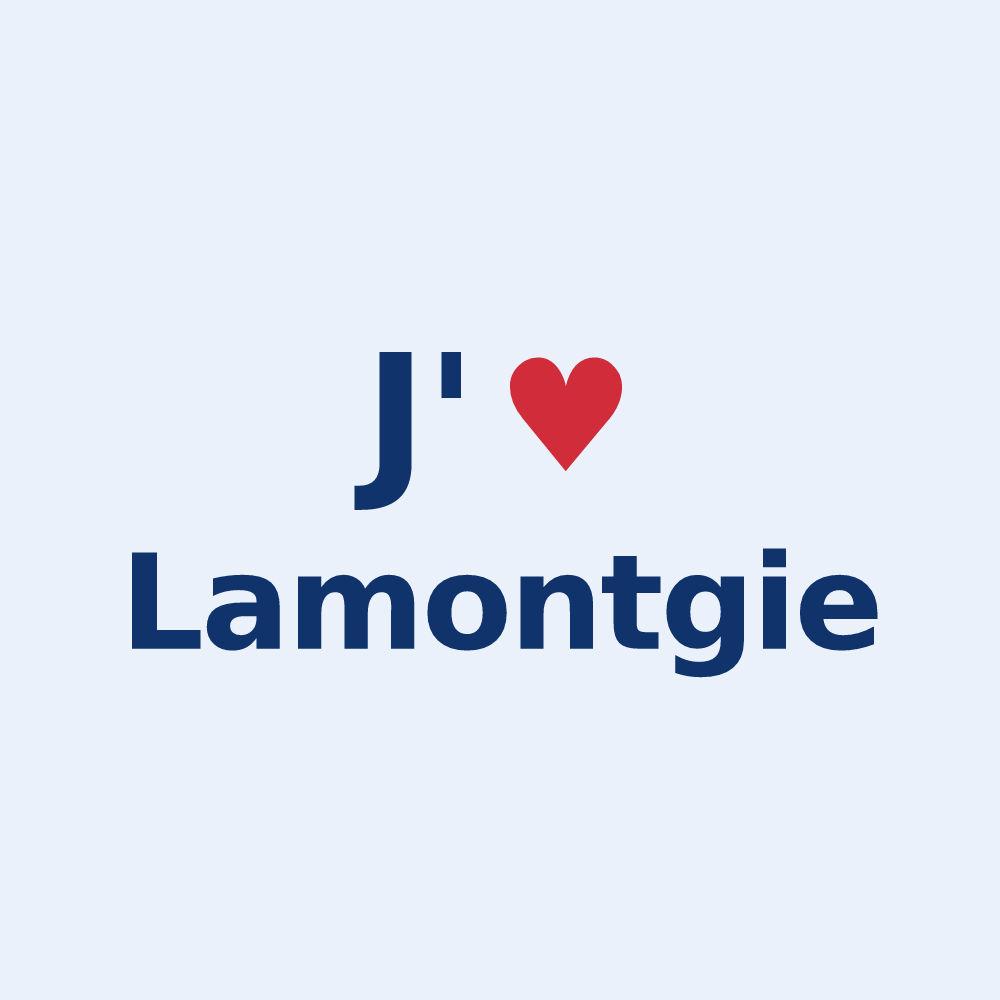 Sticker personnalisé Lamontgie — design J'aime Lamontgie