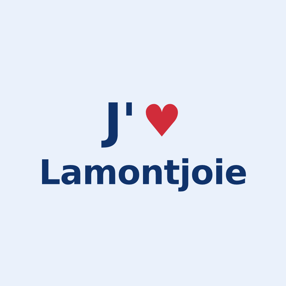Sticker personnalisé Lamontjoie — design J'aime Lamontjoie