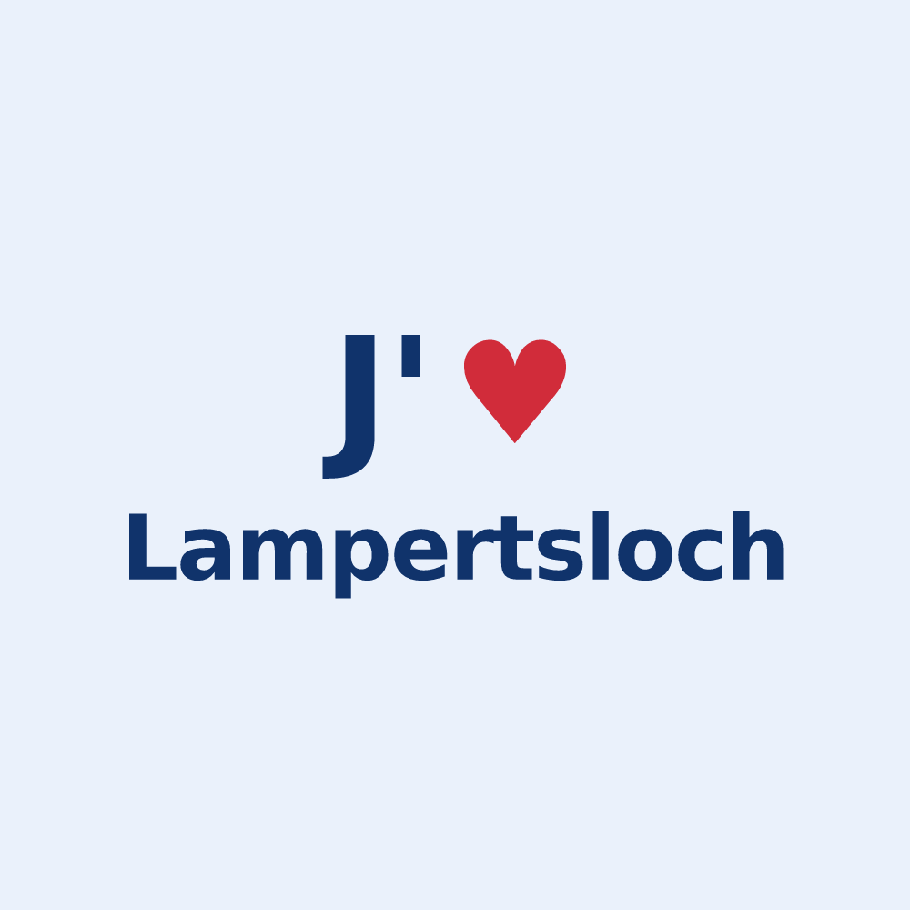 Sticker personnalisé Lampertsloch — design J'aime Lampertsloch