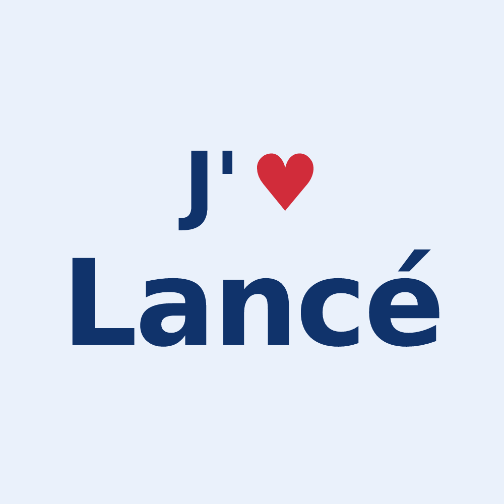 Sticker personnalisé Lancé — design J'aime Lancé