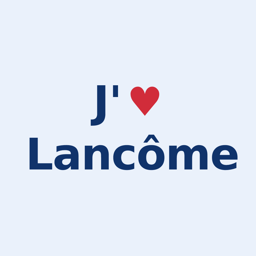 Sticker personnalisé Lancôme — design J'aime Lancôme