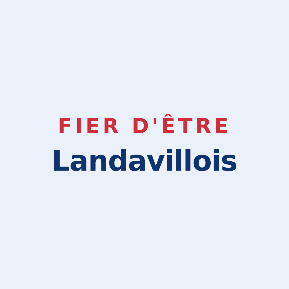 Sticker « Fier d'être Landavillois » — design pour Landaville