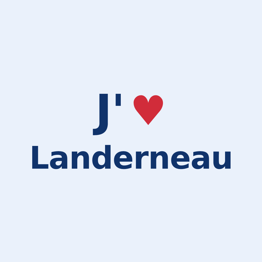 Sticker personnalisé Landerneau — design J'aime Landerneau