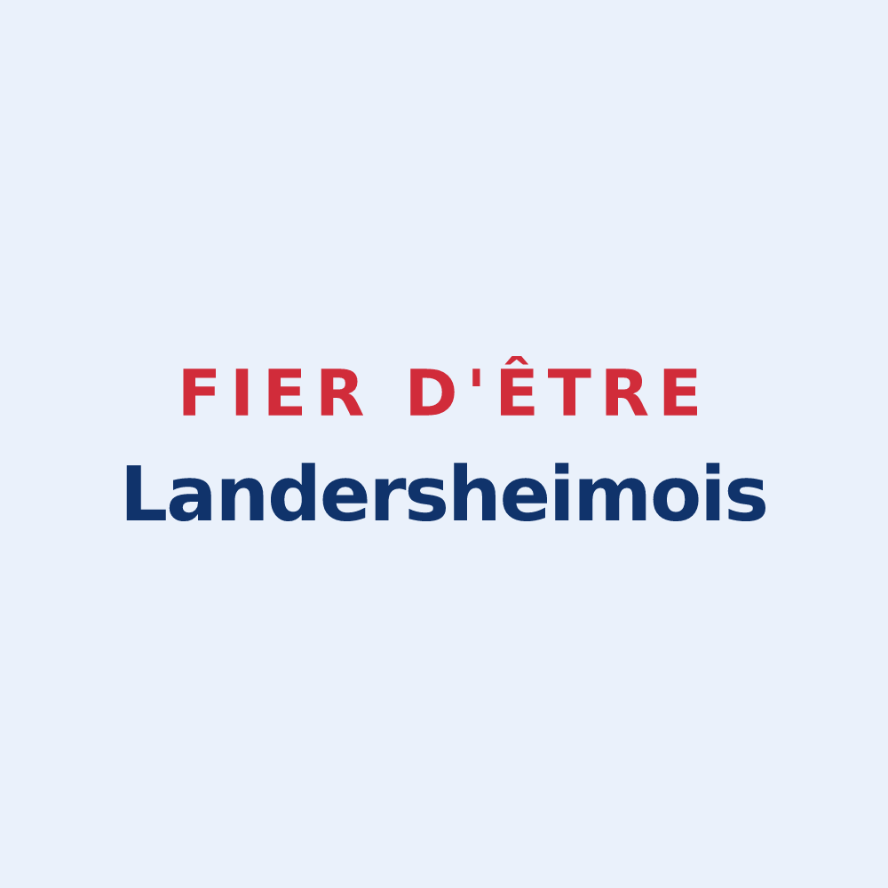 Sticker « Fier d'être Landersheimois » — design pour Landersheim