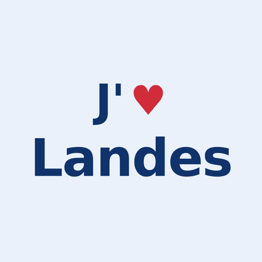 Sticker personnalisé Landes — design J'aime Landes