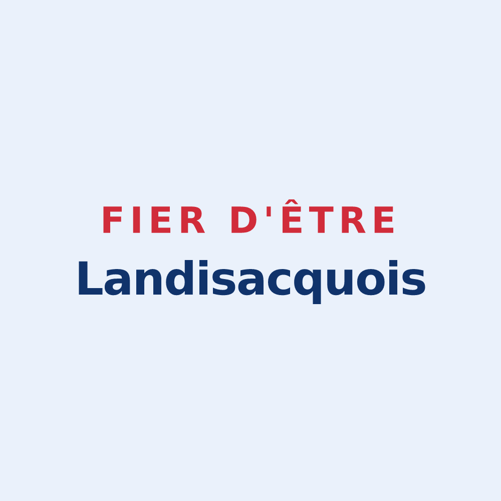 Sticker « Fier d'être Landisacquois » — design pour Landisacq