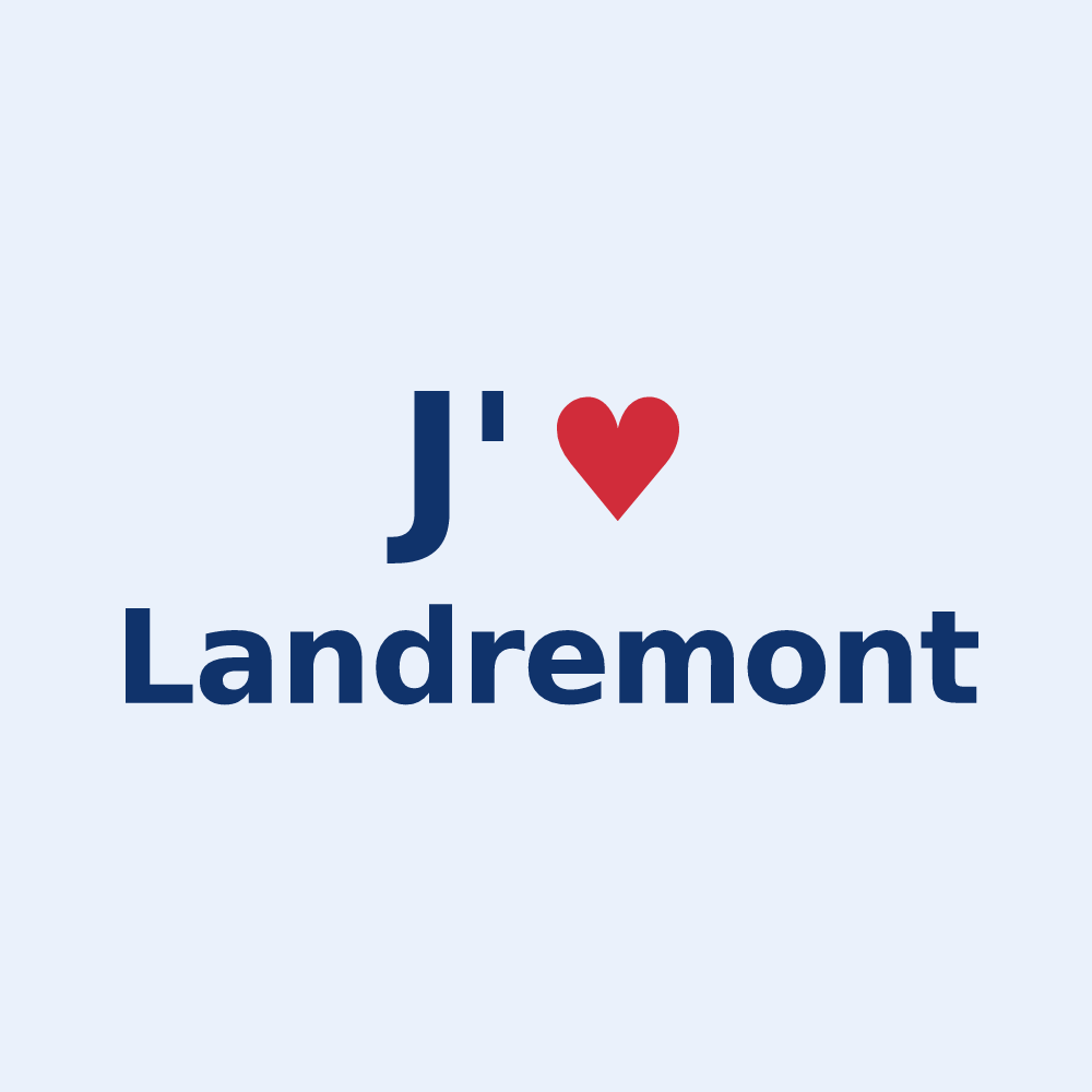 Sticker personnalisé Landremont — design J'aime Landremont