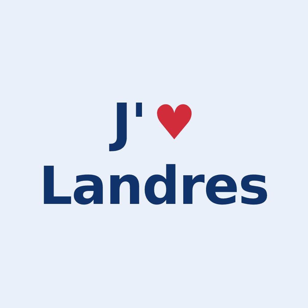 Sticker personnalisé Landres — design J'aime Landres