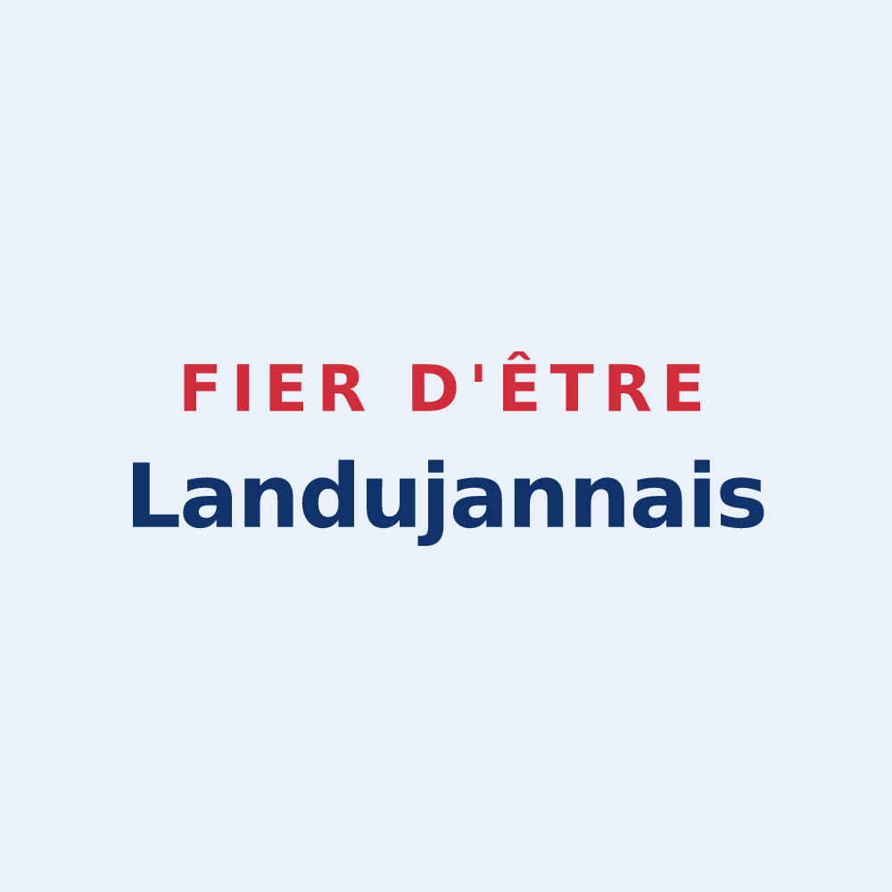 Sticker « Fier d'être Landujannais » — design pour Landujan