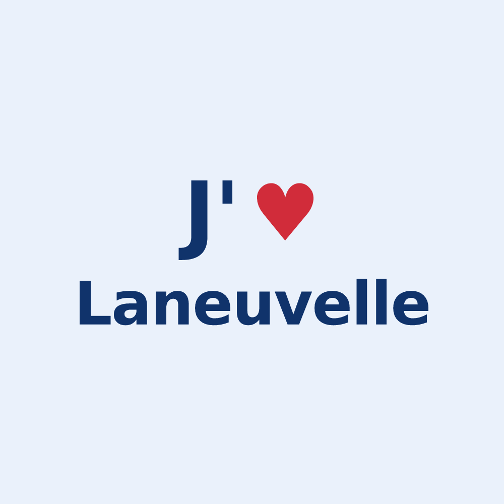 Sticker personnalisé Laneuvelle — design J'aime Laneuvelle