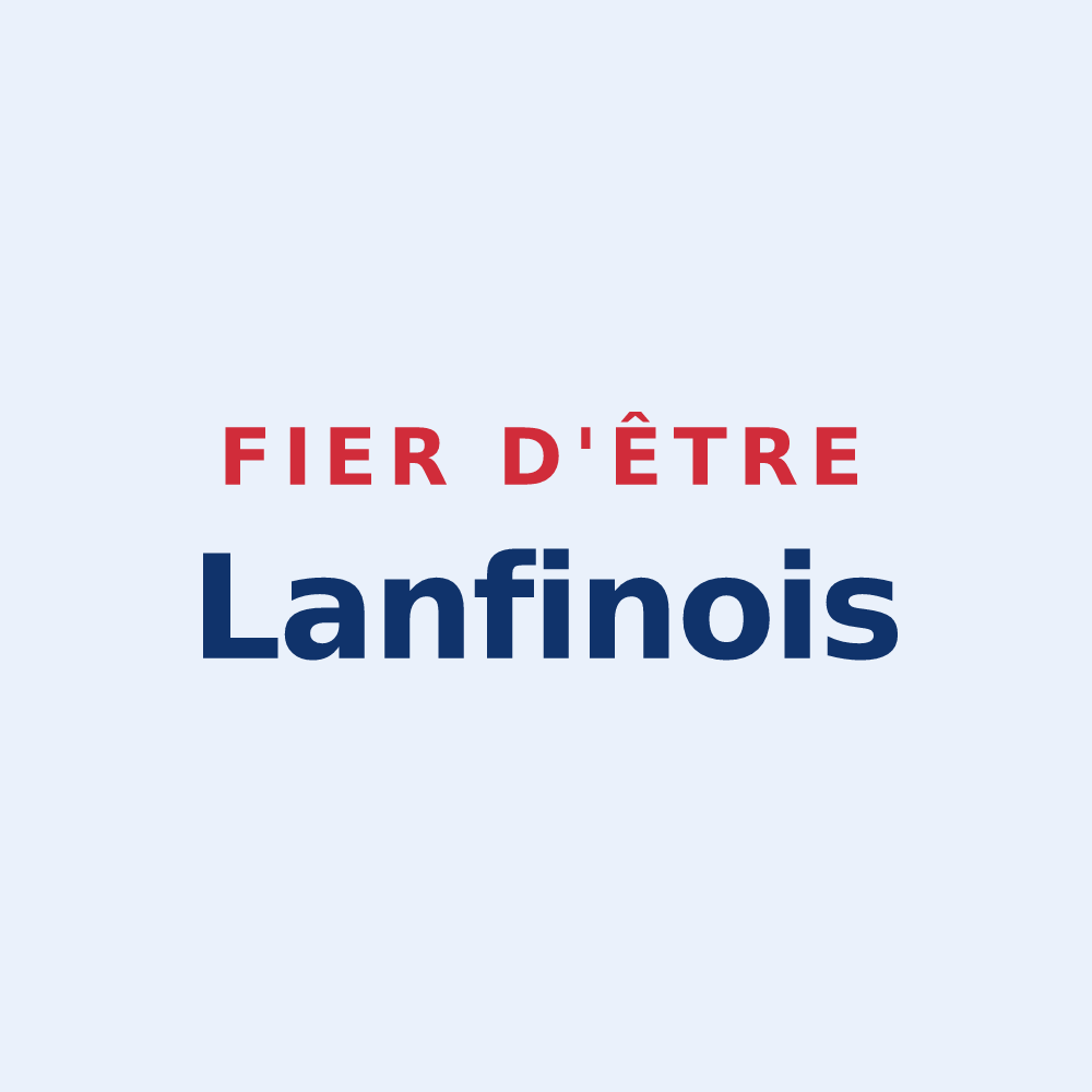 Sticker « Fier d'être Lanfinois » — design pour Lanfains